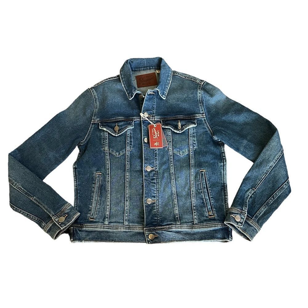 Penguin Trucker Denim Jacket Small Blue